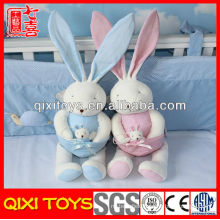 High quality cute gift rabbit plush baby toys with little baby rabbit
